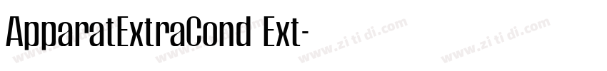 ApparatExtraCond Ext字体转换